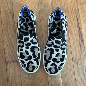 Rothy's Leopard Print Slip-On Sneakers